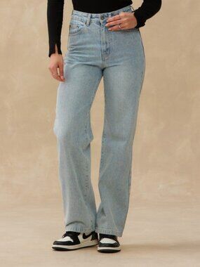 Kuwalla High Rise Wide Leg Jeans Blue Size 30